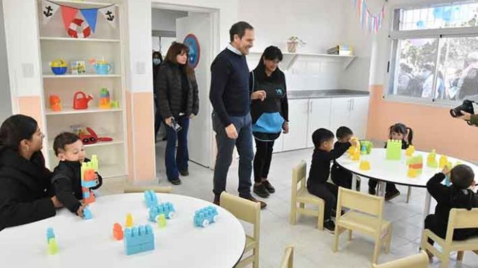El remodelado jardín del barrio San Martín ahora puede albergar a 80 niños