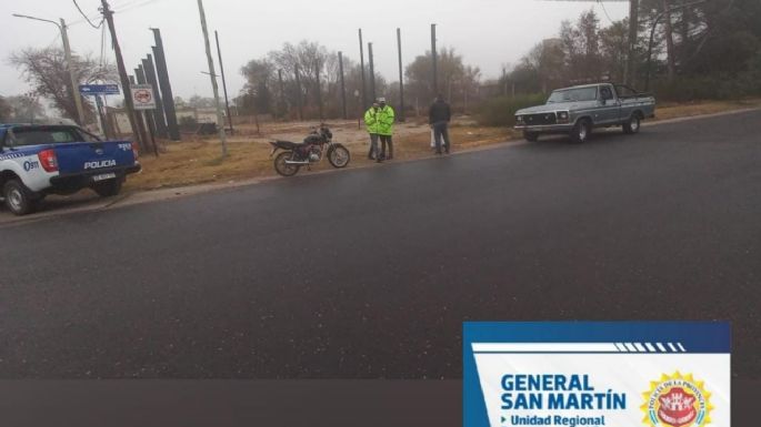 Ocho accidentes en dos horas: varios motociclistas sufrieron distintas fracturas
