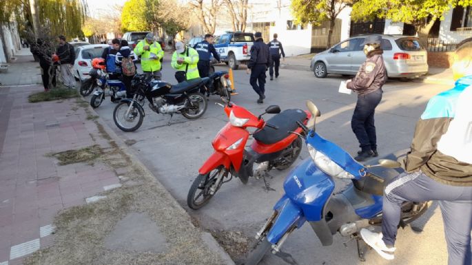 Operativo de seguridad en barrio Lamadrid