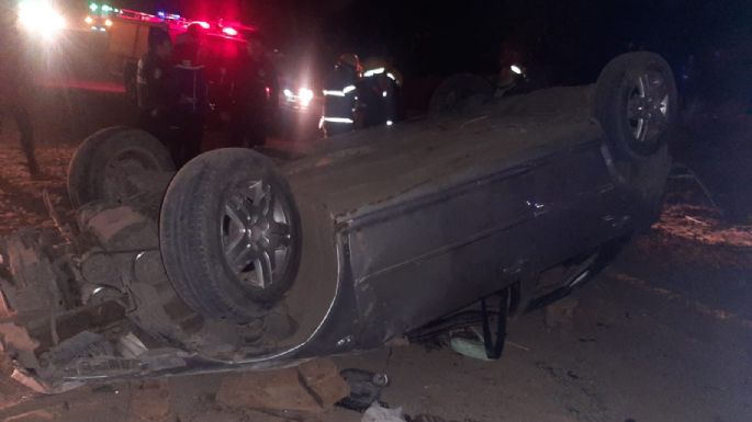 Rompió un neumático, embistió a otro auto y se salvaron de una tragedia