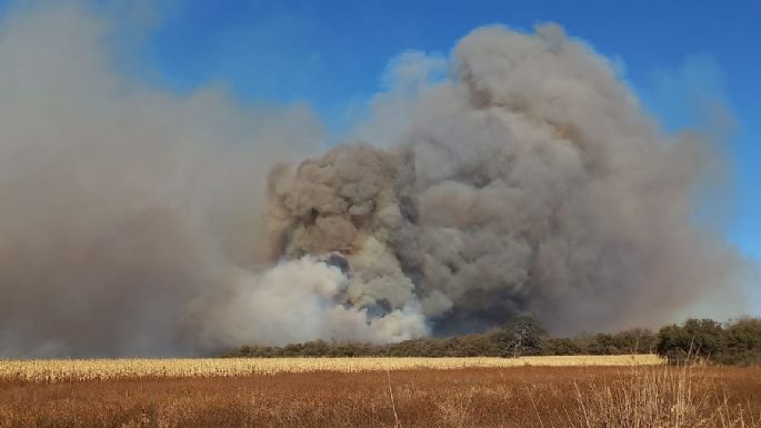 Lograron sofocar el incendio en Salsipuedes