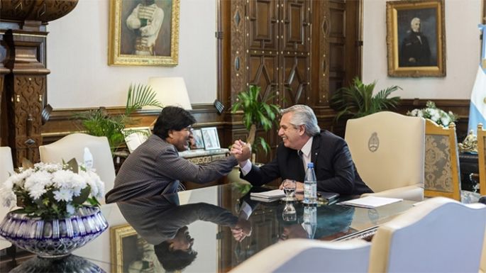Fernández almorzó con Evo Morales