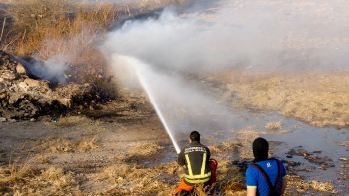 Incendio en zona norte de la ciudad