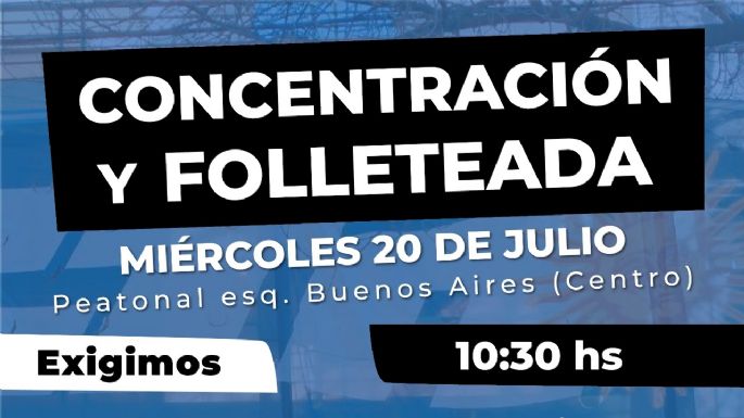 La CTA convoca a una concentración y folleteada
