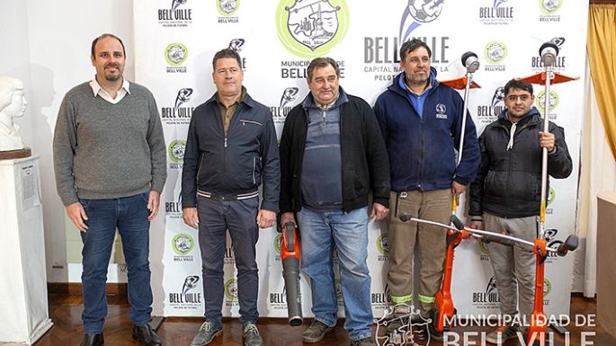 Incorporaron maquinaria para espacios verdes amigables con el ambiente