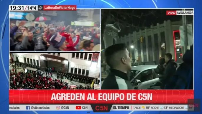 Graves incidentes frente a la sede de Independiente