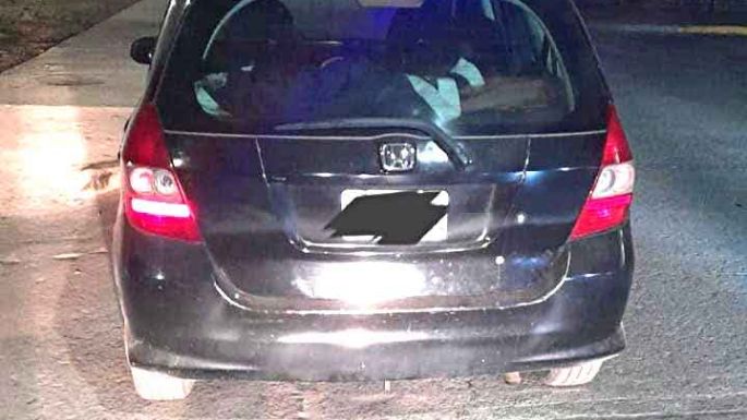 Chocó en la moto y se hirió gravemente