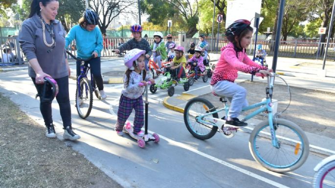 Más de 60 niños participaron de una jornada sobre seguridad vial