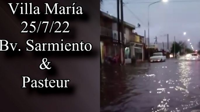 [Video] Las calles inundadas de la Villa como "Titanic"