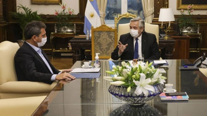 El presidente se reunió en Olivos con Massa y colaboradores de su Gobierno