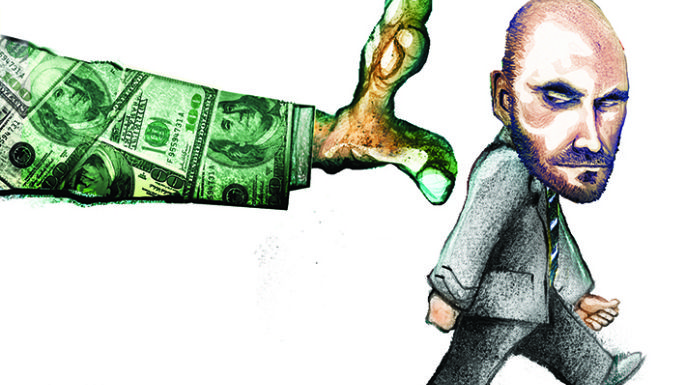 La mano del “Dios” dinero