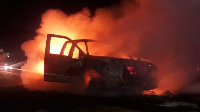Se incendió un automóvil en la Autopista