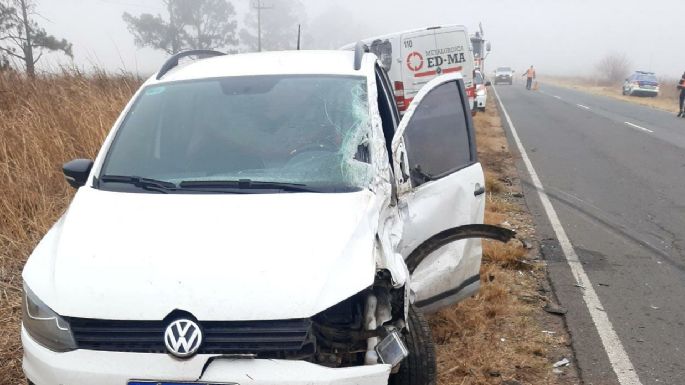 Un muerto y dos heridos graves en un triple choque