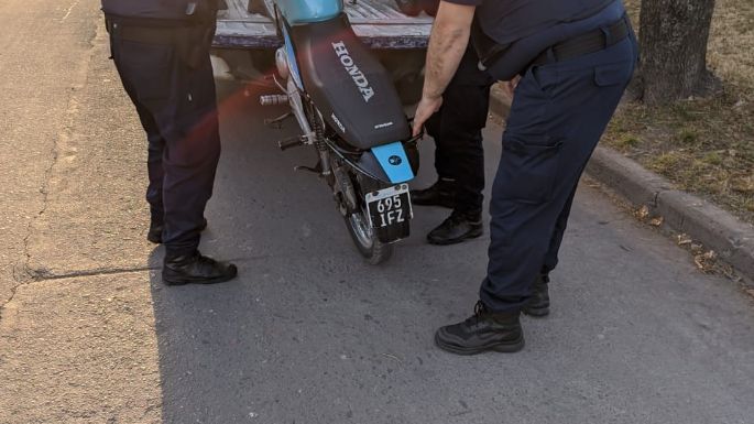 Operativo de seguridad en barrio Santa Ana