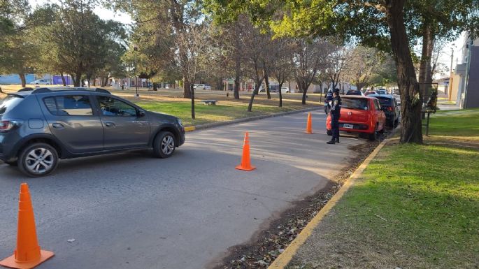 Operativo de seguridad en barrio Santa Ana