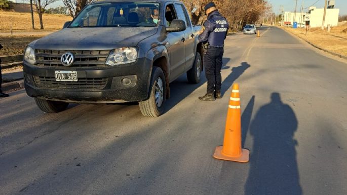 Operativo de seguridad en barrio Santa Ana