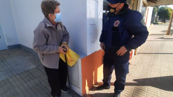 Operativo de seguridad en barrio Santa Ana