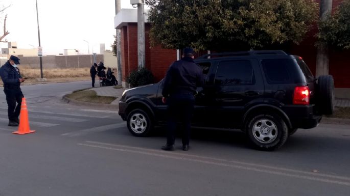 Operativo de seguridad en barrio Santa Ana