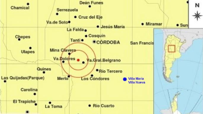 Un sismo con epicentro en Calamuchita se hizo sentir en las sierras cordobesas