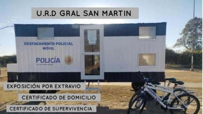 El destacamento policial móvil se encuentra en barrio Felipe Botta