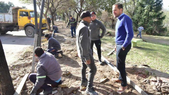 Continúan las tareas de hormigonado en la Costanera