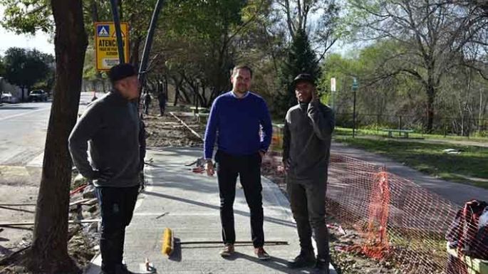 Se completó la nueva vereda desde el puente Perón hasta calle San Luis