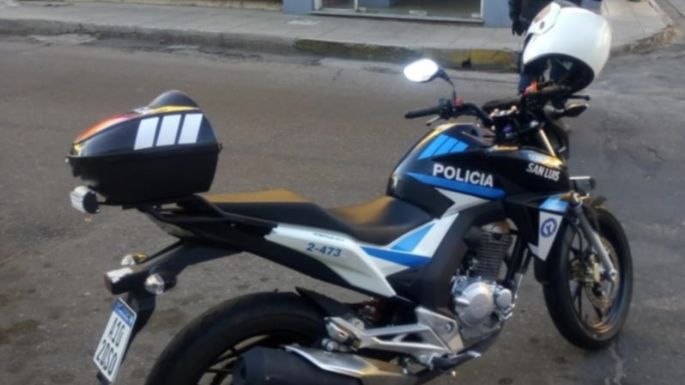 En San Luis se robaron una moto de la policía