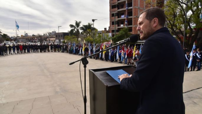 La ciudad recordó a San Martín en un acto con gran presencia de niños
