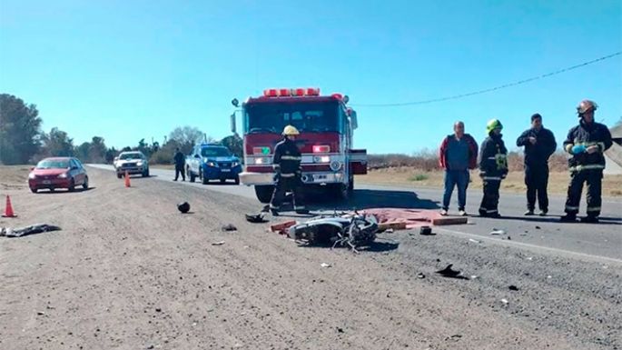 Accidente e incendio con víctimas fatales
