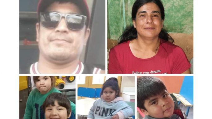 Buscan a una familia con cuatro niños que desapareció