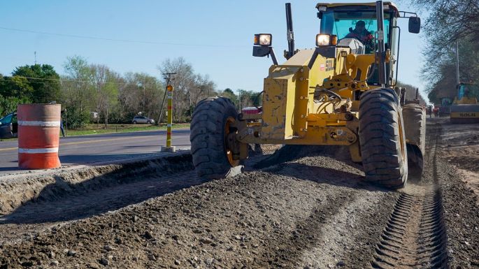 Avanzan las obras viales en ruta 2 y 4