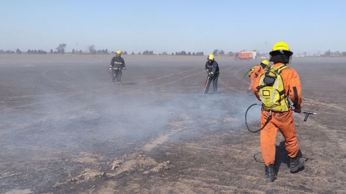 Una vez más, Bomberos locales trabajaron en dos incendios rurales