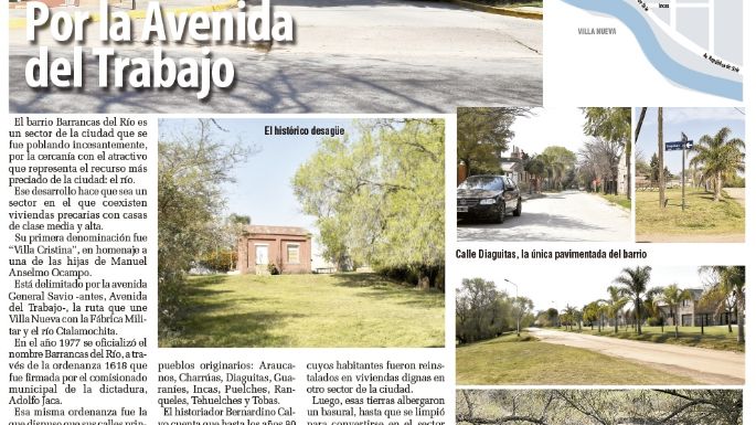 Por la Avenida del Trabajo