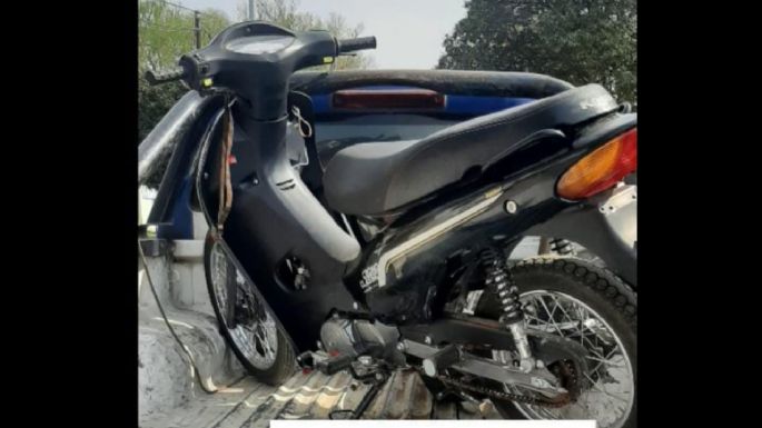 Recuperan una moto robada en Villa Nueva
