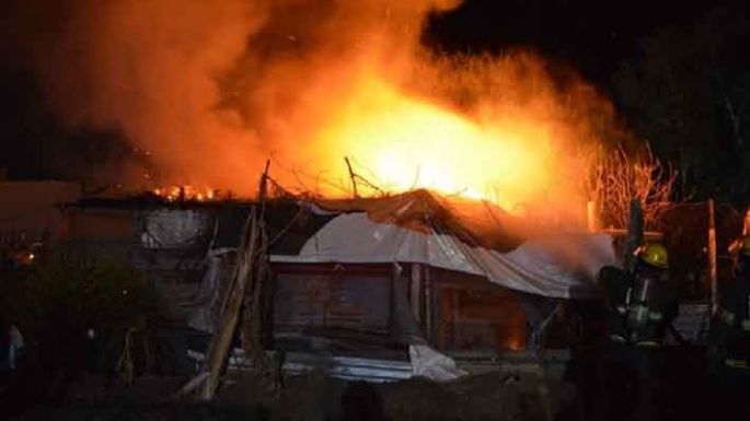 Fuego en los alrededores del Hospital Regional Iturraspe de San Francisco