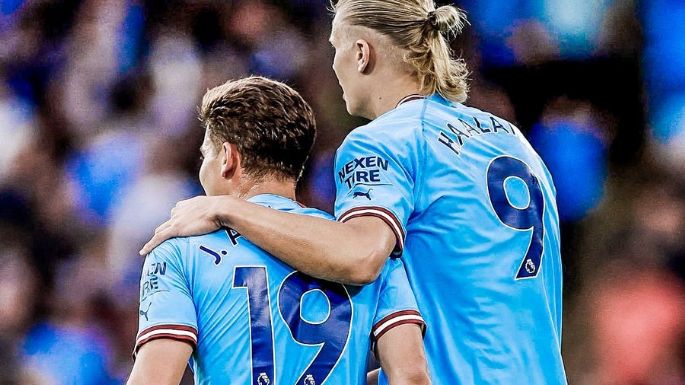 Doblete de Julián Álvarez para el triunfo 6 a 0 del City