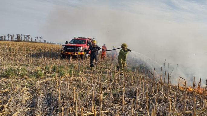 Se quemaron 30 hectáreas, pero los bomberos impidieron que el fuego se extienda