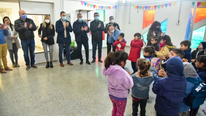 Abrió el nuevo edificio del jardín Juana Manso en barrio Botta