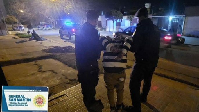 Lo engancharon con elementos robados de una obra en construcción