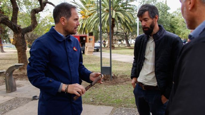 Comienza el cambio de iluminación en plaza Pedro Viñas