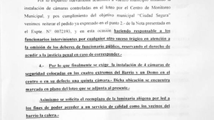 Piden cámaras y el reemplazo de luminaria halógena por led
