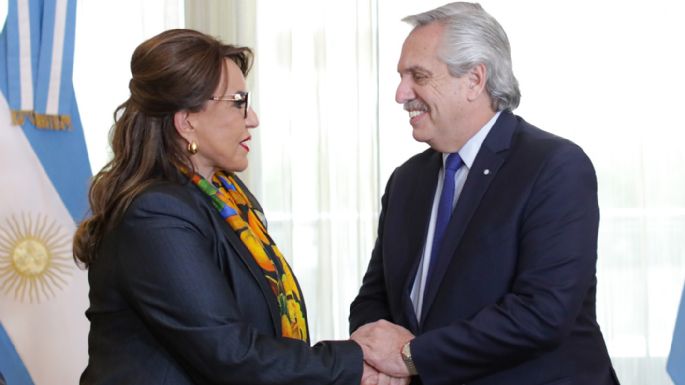 Alberto Fernández se reunió en Bogotá con los presidentes de Bolivia y Honduras