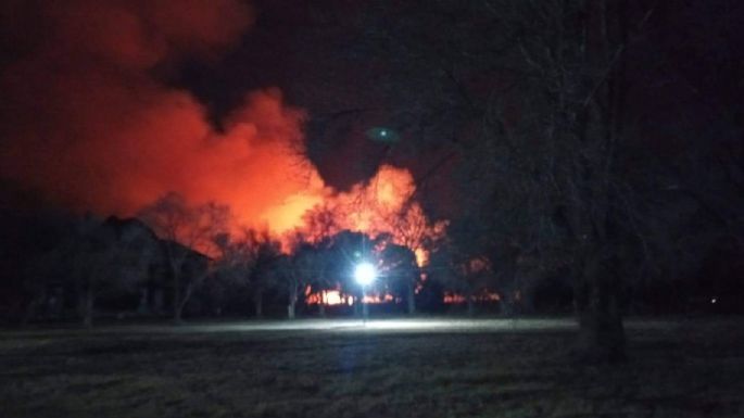 Incendio en los alrededores del Hospital Vidal Abal