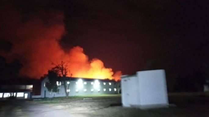 Incendio en los alrededores del Hospital Vidal Abal