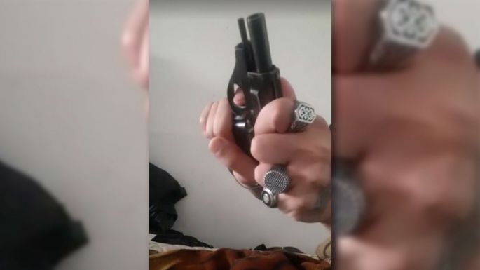 Hallan video de Sabag Montiel en su celular accionando un arma