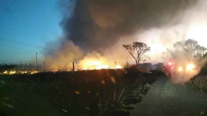 El basural, en llamas