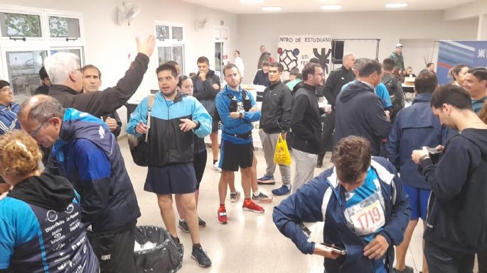 La maratón de la UTN, demorada por la lluvia