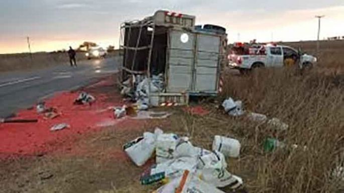 Robaron en Santa Fe y volcaron en Cintra