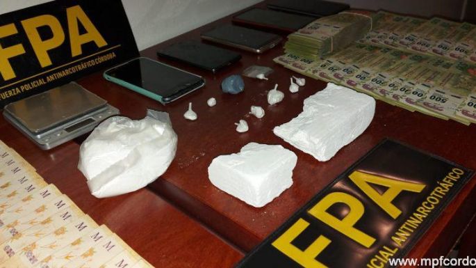Incautaron más de 2.000 dosis de cocaína de alta pureza