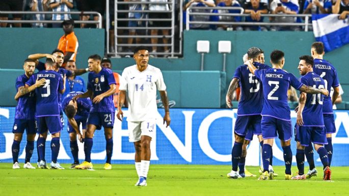 Argentina se lució ante Honduras, a estadio lleno en Miami
